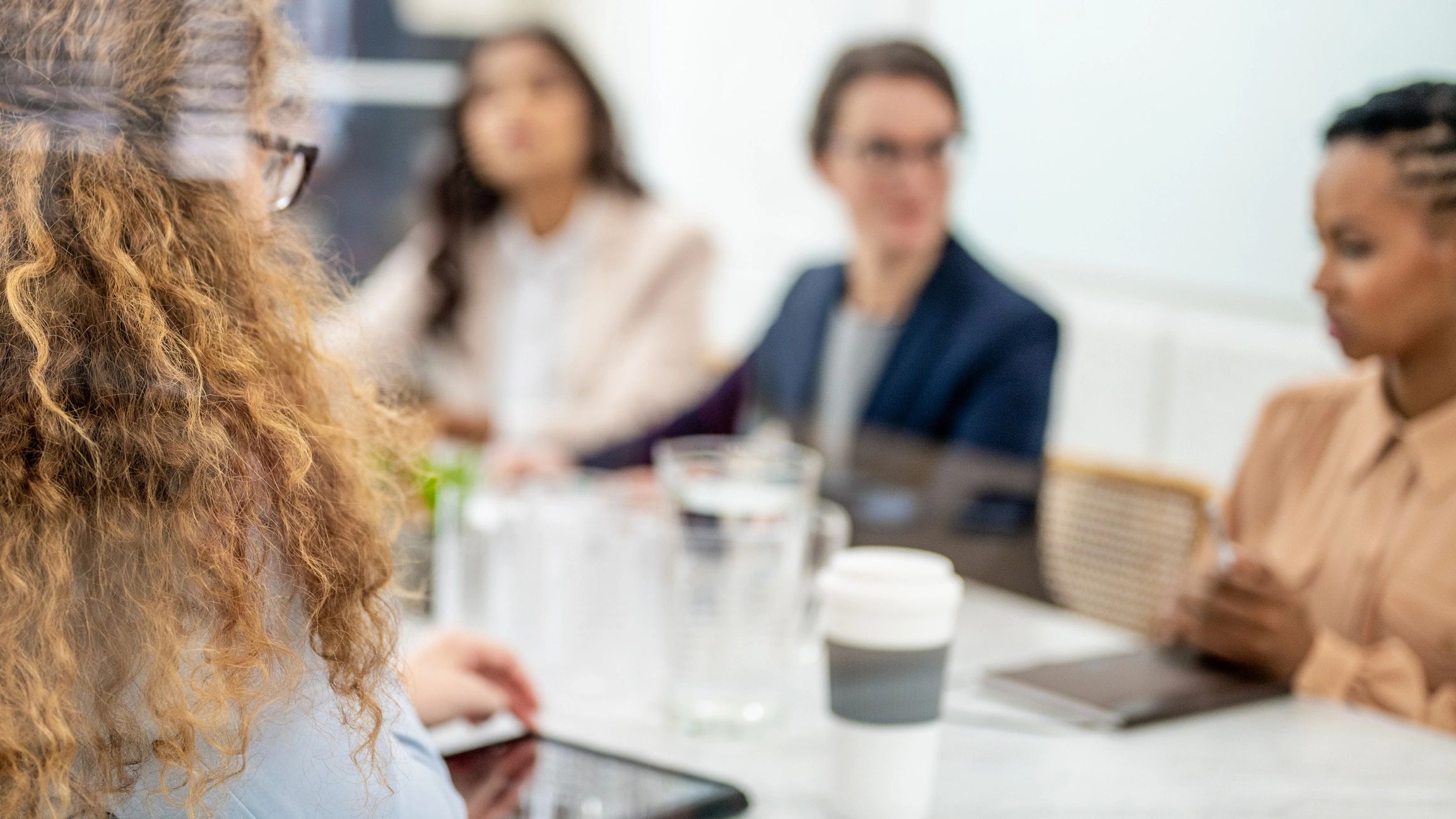 Professional consultation meeting in an office